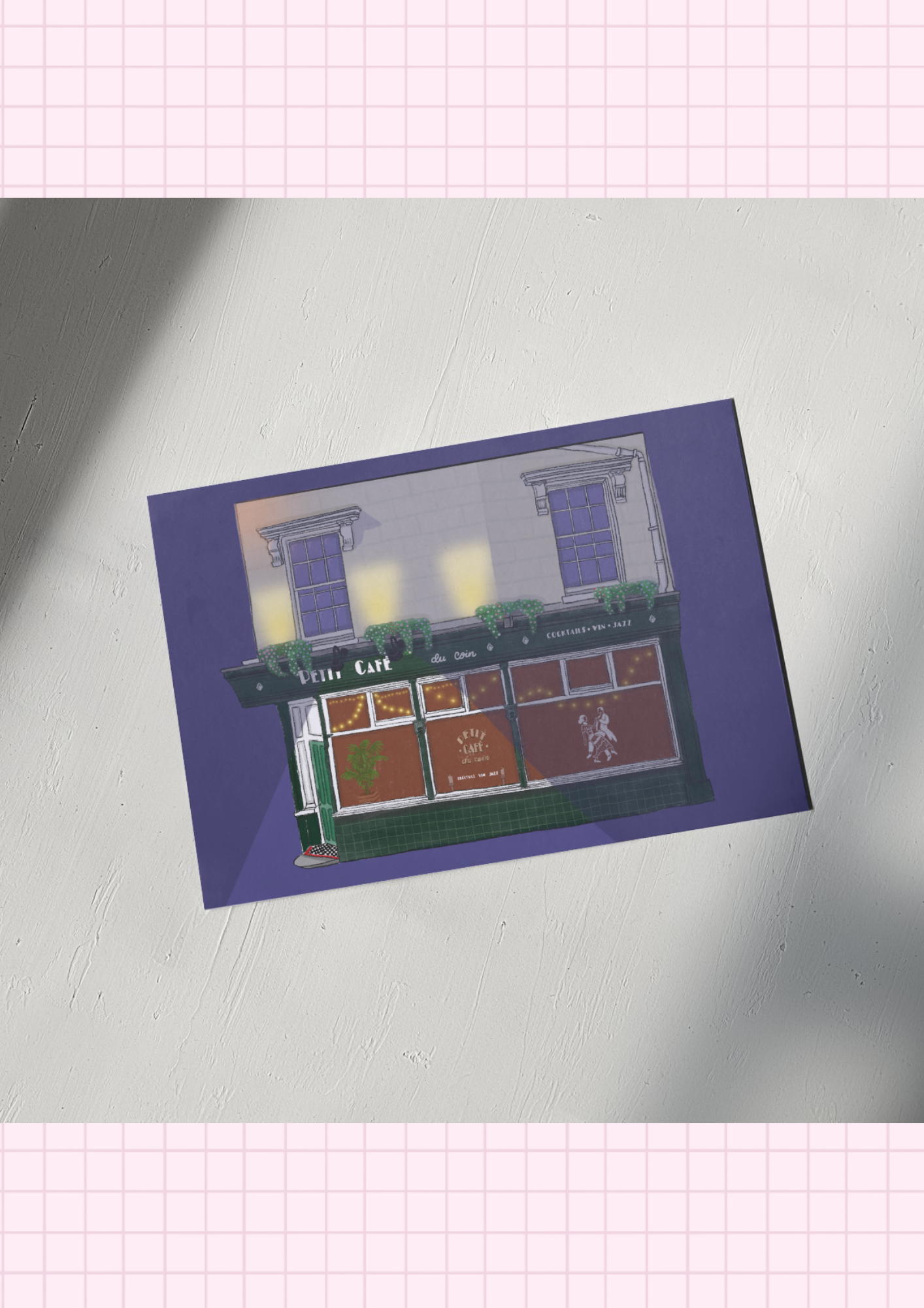 Petit Cafe print - Night