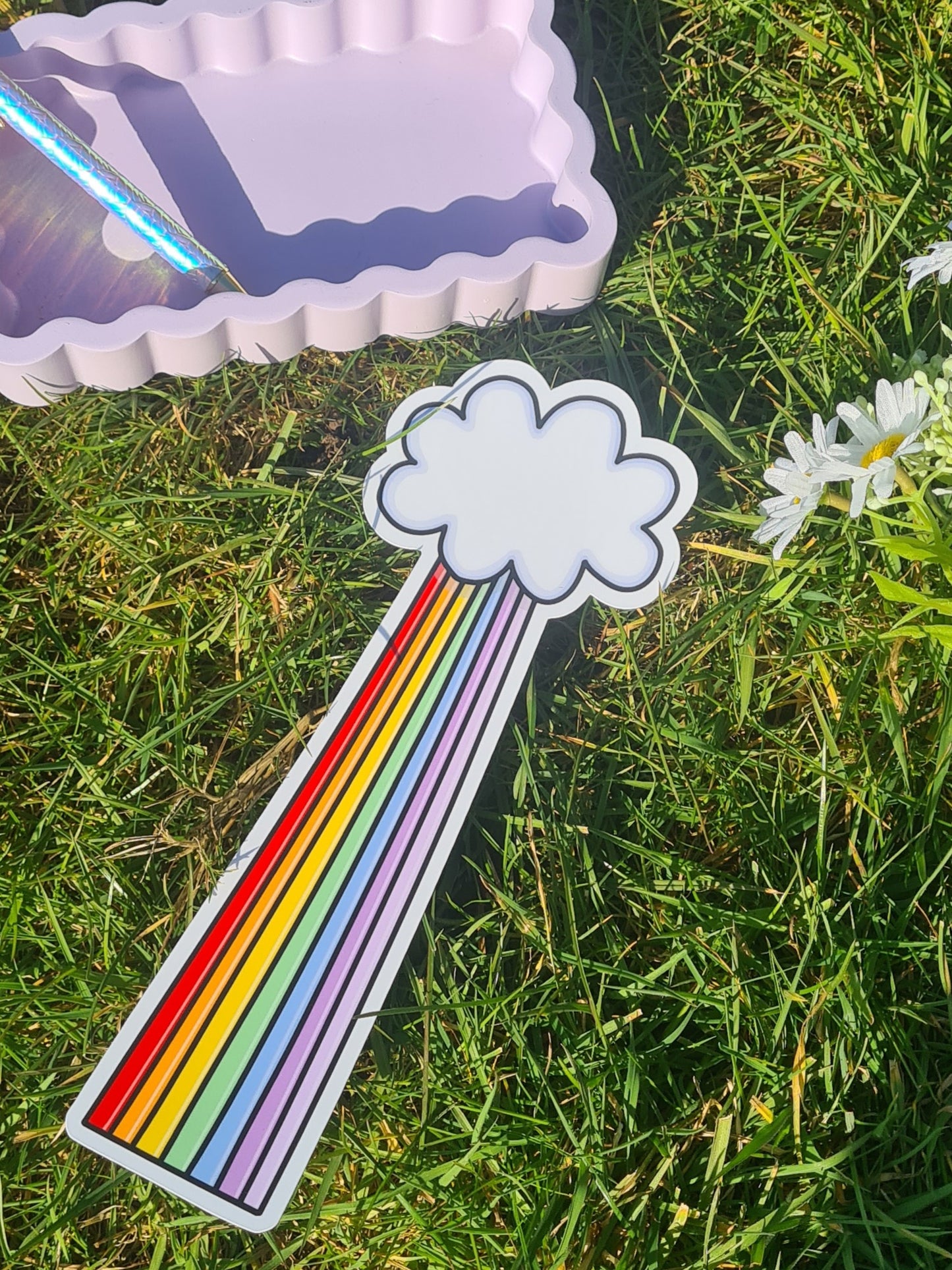 Cloud and Rainbow bookmark