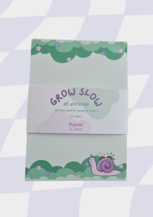 Grow slow A5 Notepad