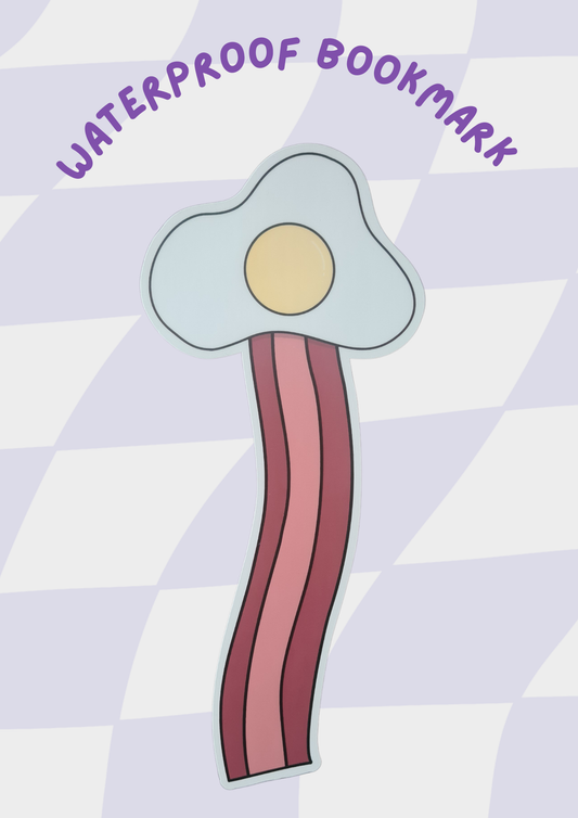 Egg and bacon bookmark