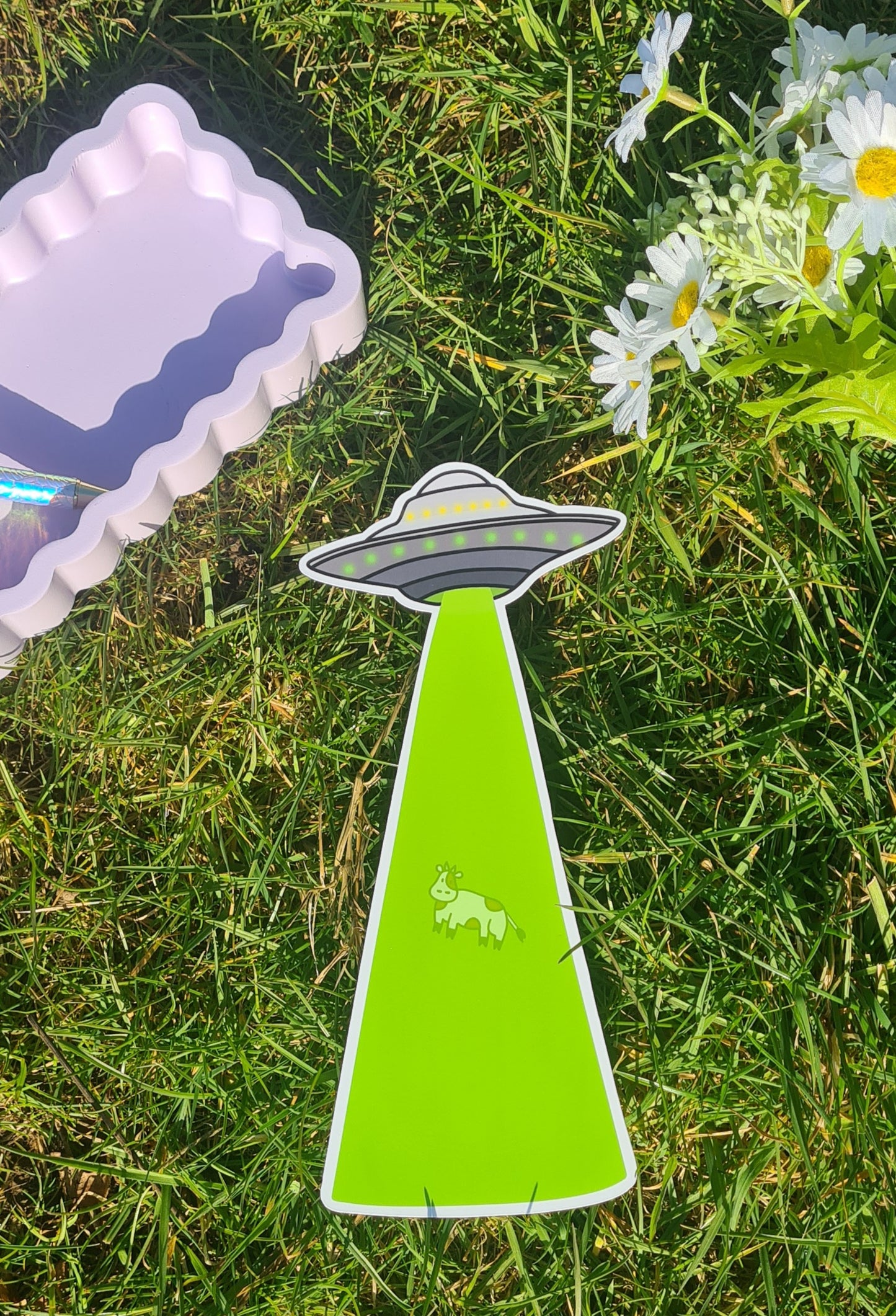 Alien abduction bookmark